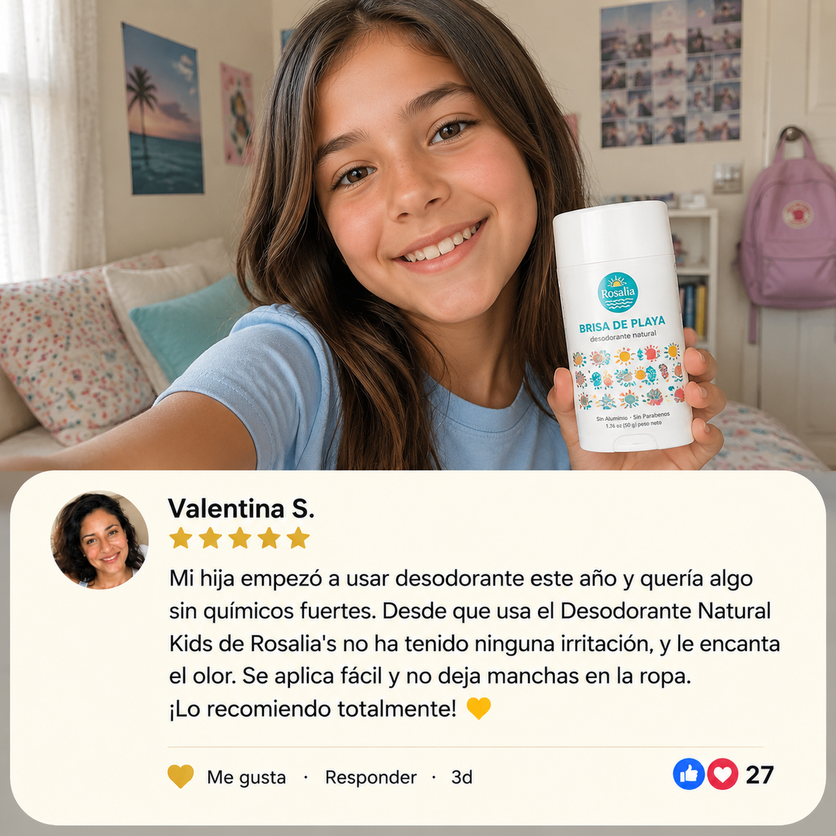 Rosalia's Desodorante Natural Kids