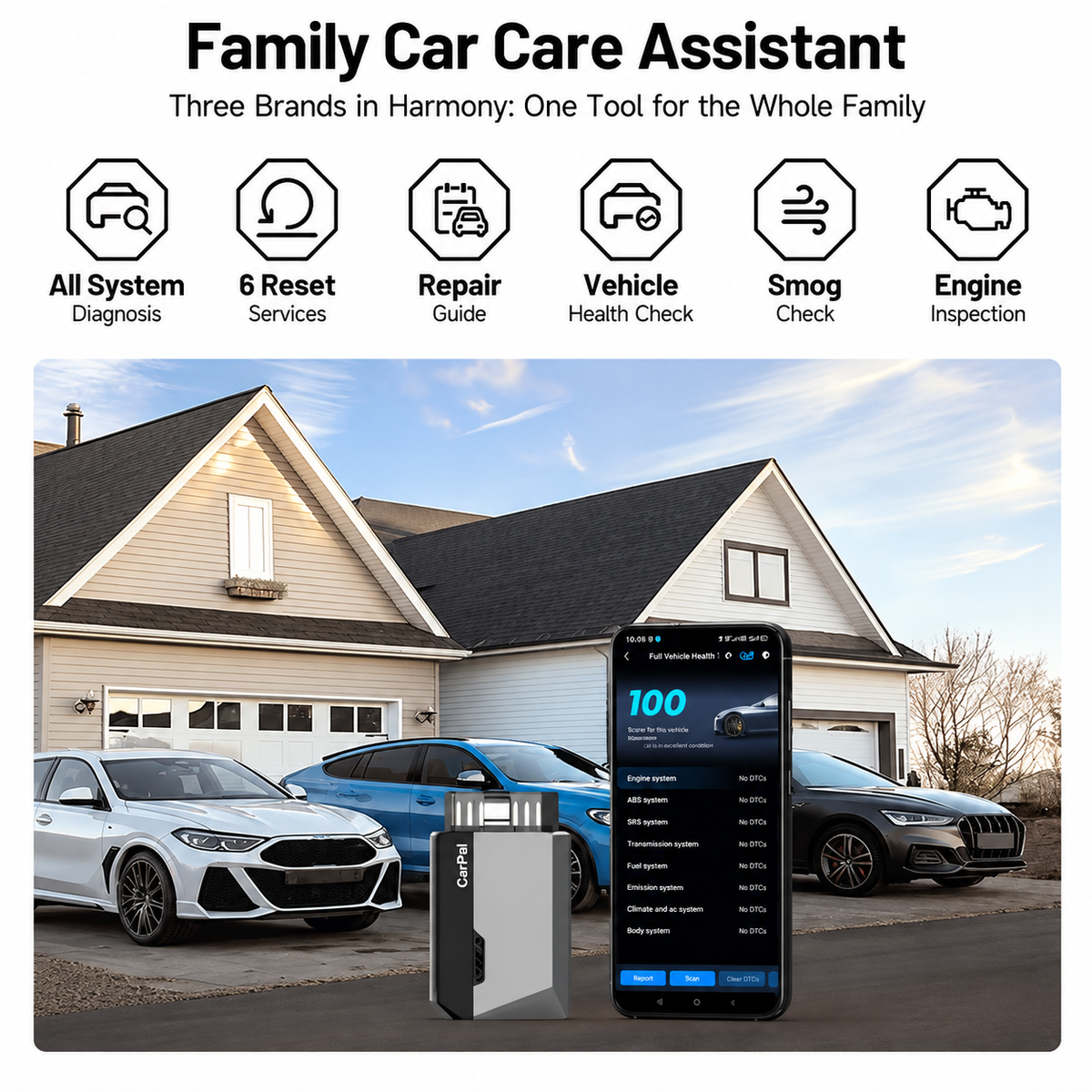 Rosalia— Bluetooth OBD2 Scanner & Vehicle Health Check