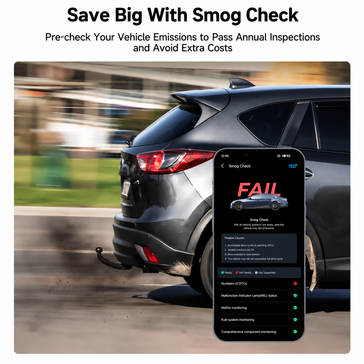 Rosalia— Bluetooth OBD2 Scanner & Vehicle Health Check